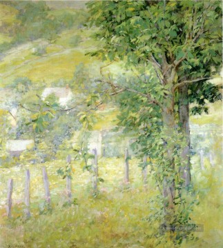  impressionistische Kunst - Berg im Sommer impressionistische Landschaft Robert Reid Wald